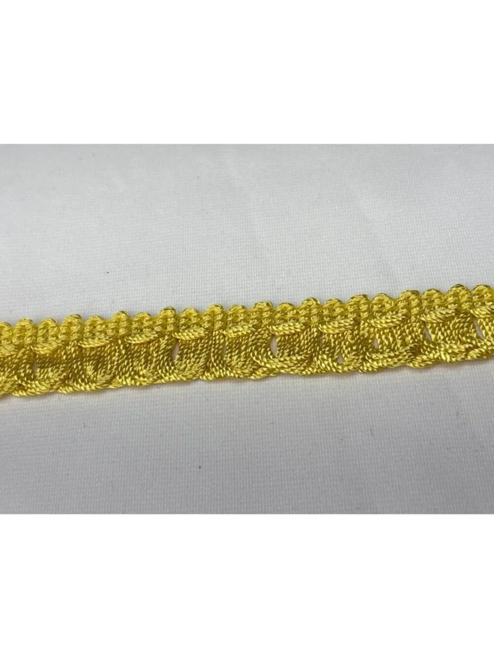 Yellow Braided Loop Trim 7 yards Decorative Ribbon Craft Supplies